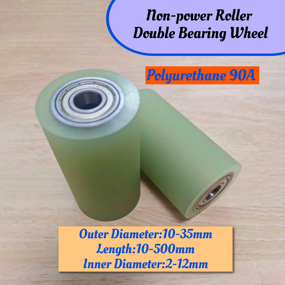 Polyurethane 90A Coated Roller OD 10-35 Non-power Roller Double Bearing Rubber Wheel Non-power Series Rubber Coated Wheel
Polyurethane 90A Coated Roller OD 10-35 Non-power Roller Double Bearing Rubber Wheel Non-power Series Rubber Coated Wheel