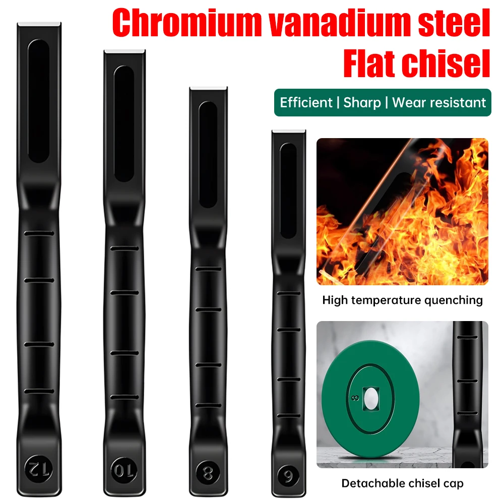 Industrial Flat Chisel Concrete Tool Chisel Head Cement Stone Splitter Chrome Vanadium Masonry Alloy Steel DIY Woodwork Tools
Industrial Flat Chisel Concrete Tool Chisel Head Cement Stone Splitter Chrome Vanadium Masonry Alloy Steel DIY Woodwork Tools