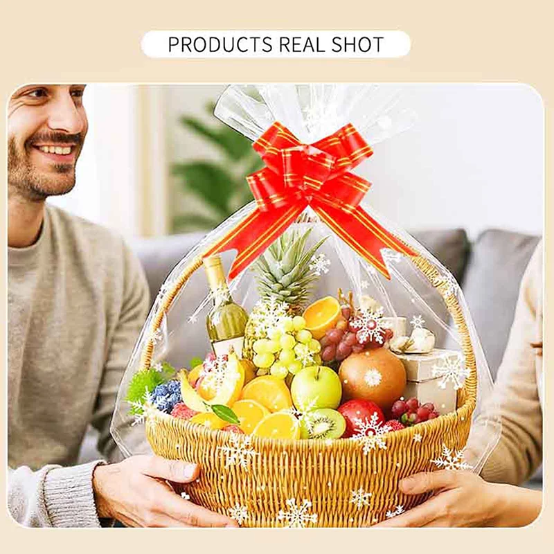 10/20Pcs Christmas Cellophane Bags with Red Cable Ties, Holiday Candy Bags for Gift Wrap, Party Favors & Home Decoration
10/20Pcs Christmas Cellophane Bags with Red Cable Ties, Holiday Candy Bags for Gift Wrap, Party Favors & Home Decoration