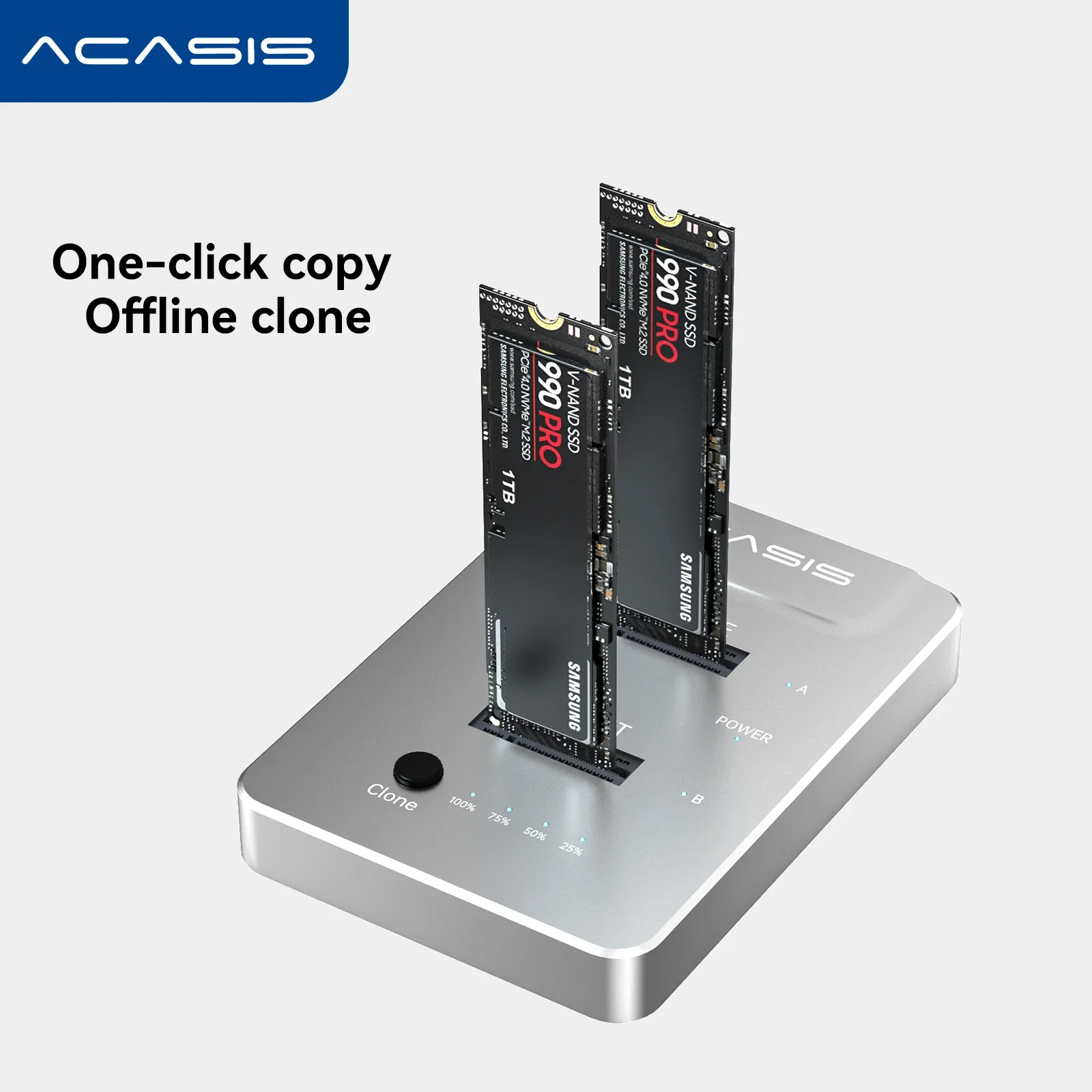Дубликатор M.2 NVME с двумя отсеками Acasis, 10 Гбит/с, автономный клон, база жестких дисков
Дубликатор M.2 NVME с двумя отсеками Acasis, 10 Гбит/с, автономный клон, база жестких дисков