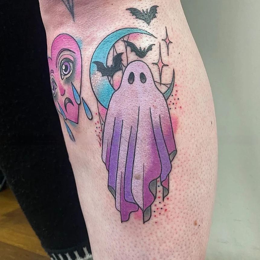 Funny Purple Bat Ghost Temporary Tattoos Durable Cartoon Quirky Waterproof Fake Tattoo Realistic Body Art Tatoo Body Stickers
Funny Purple Bat Ghost Temporary Tattoos Durable Cartoon Quirky Waterproof Fake Tattoo Realistic Body Art Tatoo Body Stickers