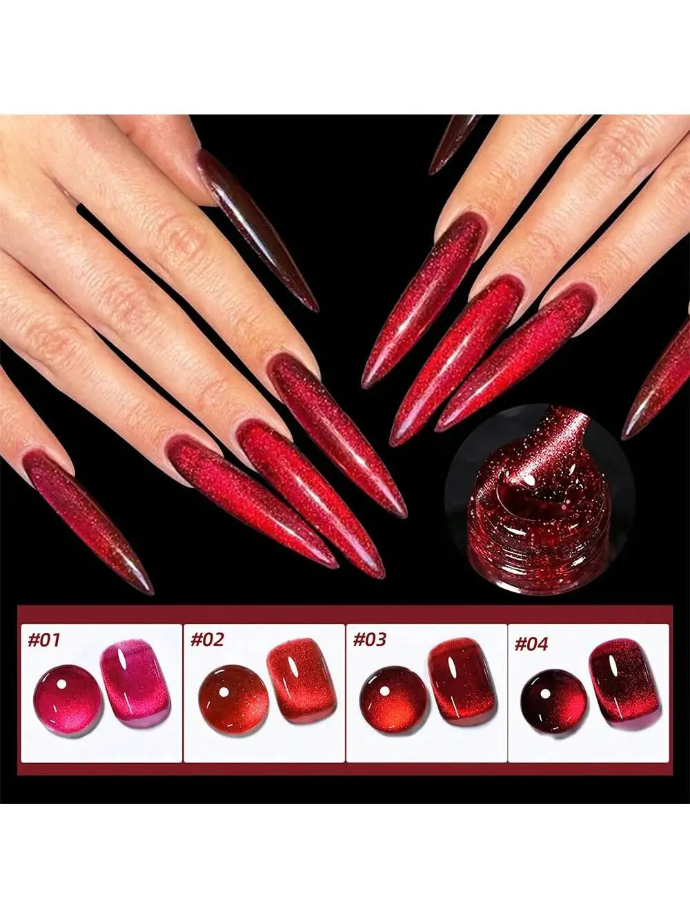 4 шт., 10 мл, металлический красный гель-лак «кошачий глаз», магнитный лак для ногтей, голографический, 4 цвета, гель-лак «кошачий глаз», гель-лак для ногтей для Nai
4 шт., 10 мл, металлический красный гель-лак «кошачий глаз», магнитный лак для ногтей, голографический, 4 цвета, гель-лак «кошачий глаз», гель-лак для ногтей для Nai