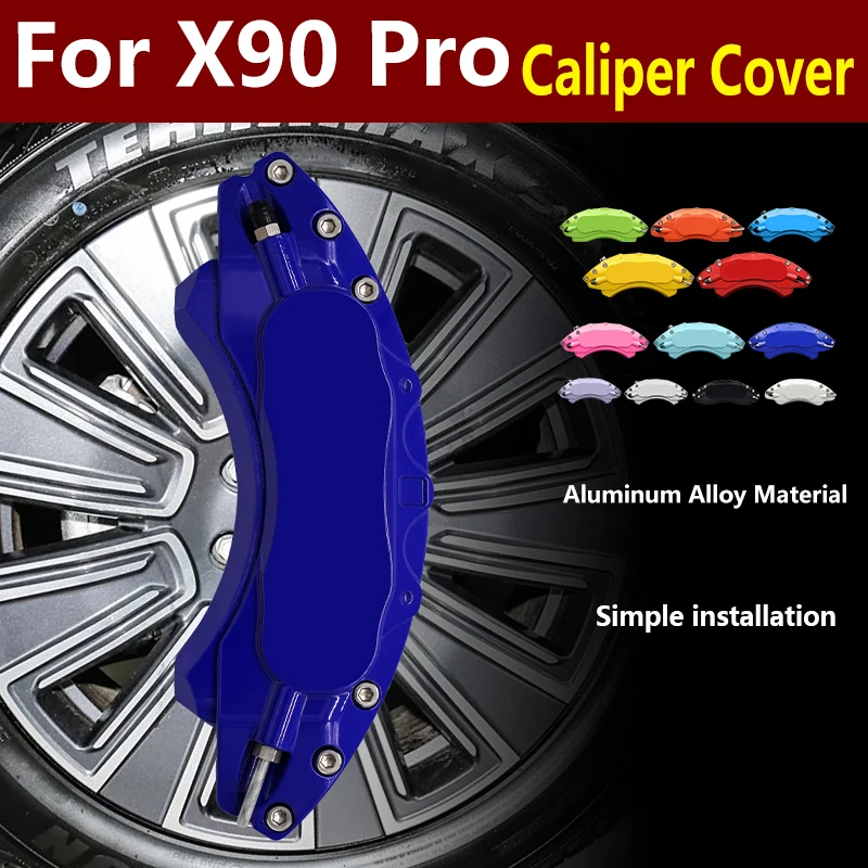 For Jetour X90 Pro Car Brake Caliper Cover Aluminum Alloy Metal Front Rear Kit Fit 1.6T 2.0T 2024
For Jetour X90 Pro Car Brake Caliper Cover Aluminum Alloy Metal Front Rear Kit Fit 1.6T 2.0T 2024