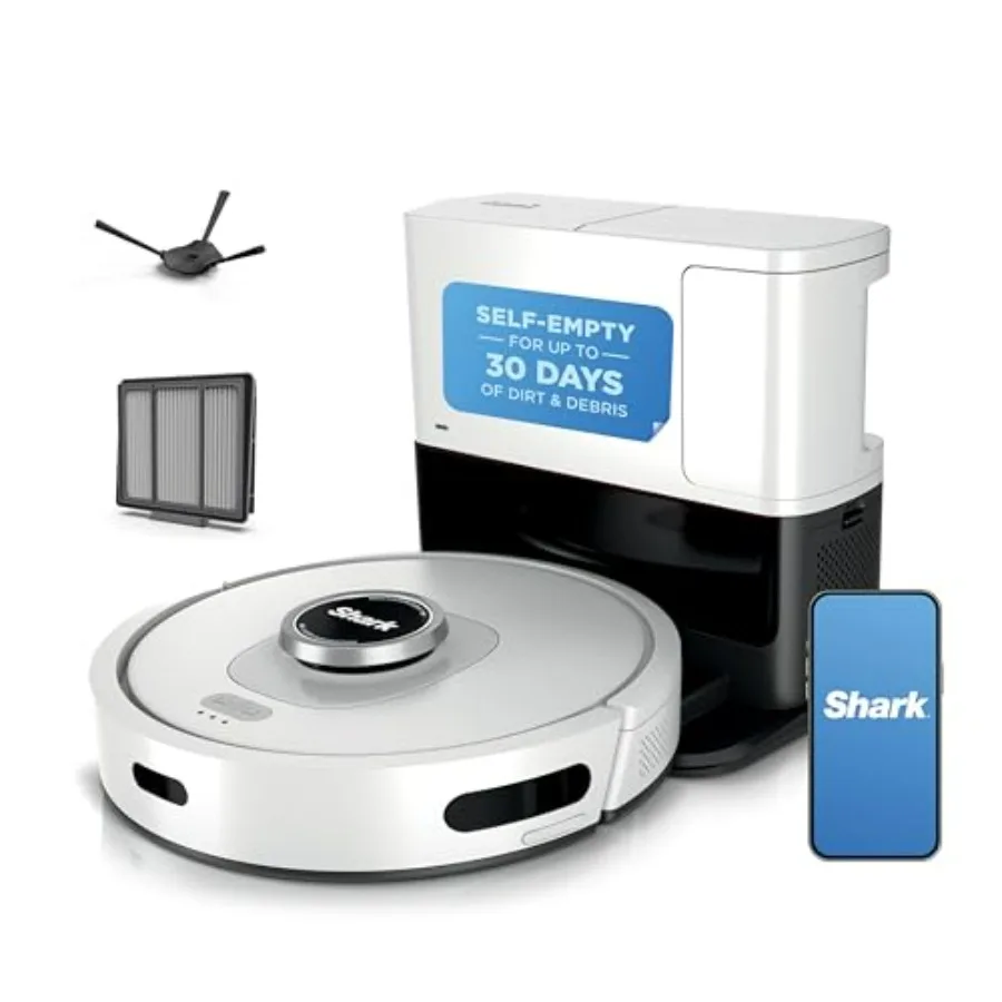 Robot Vacuum er with Powerful Suction for Pet Hair, Rugs, Carpets and Hard Floors Self-Empty Base 60-Day Capacity Voice Control
Robot Vacuum er with Powerful Suction for Pet Hair, Rugs, Carpets and Hard Floors Self-Empty Base 60-Day Capacity Voice Control