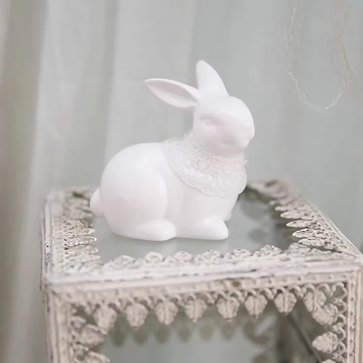 Mini White Ceramic Rabbit Sculpture, Cute Rabbit Ornament, Home Decor, Office, Living Room, Wedding, Porcelain Animal Figurines
Mini White Ceramic Rabbit Sculpture, Cute Rabbit Ornament, Home Decor, Office, Living Room, Wedding, Porcelain Animal Figurines