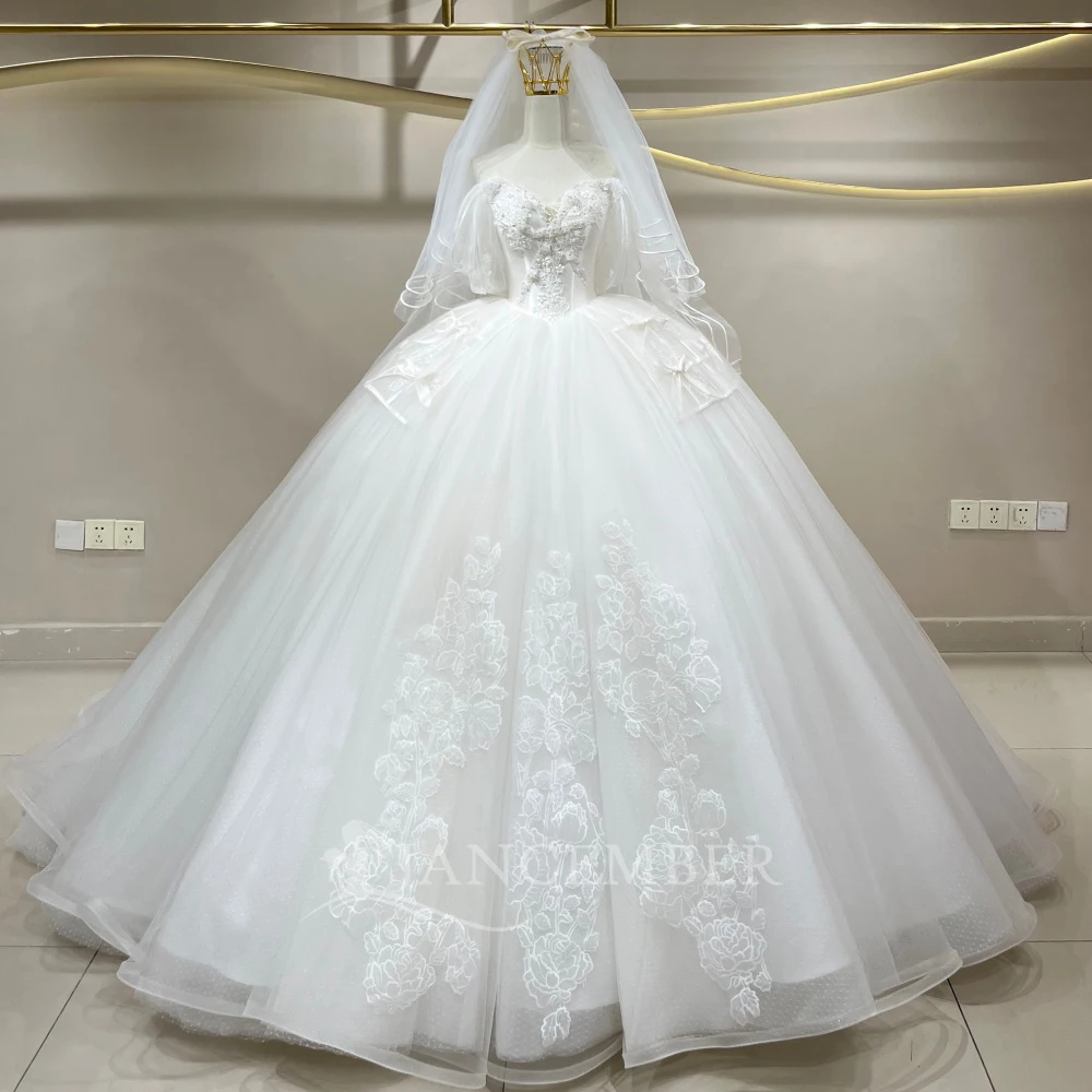 Wedding Dresses Bride For Women Customized Short Sleeves Sequined Wedding Gown Court Train Organza Vestido De Novia
Wedding Dresses Bride For Women Customized Short Sleeves Sequined Wedding Gown Court Train Organza Vestido De Novia