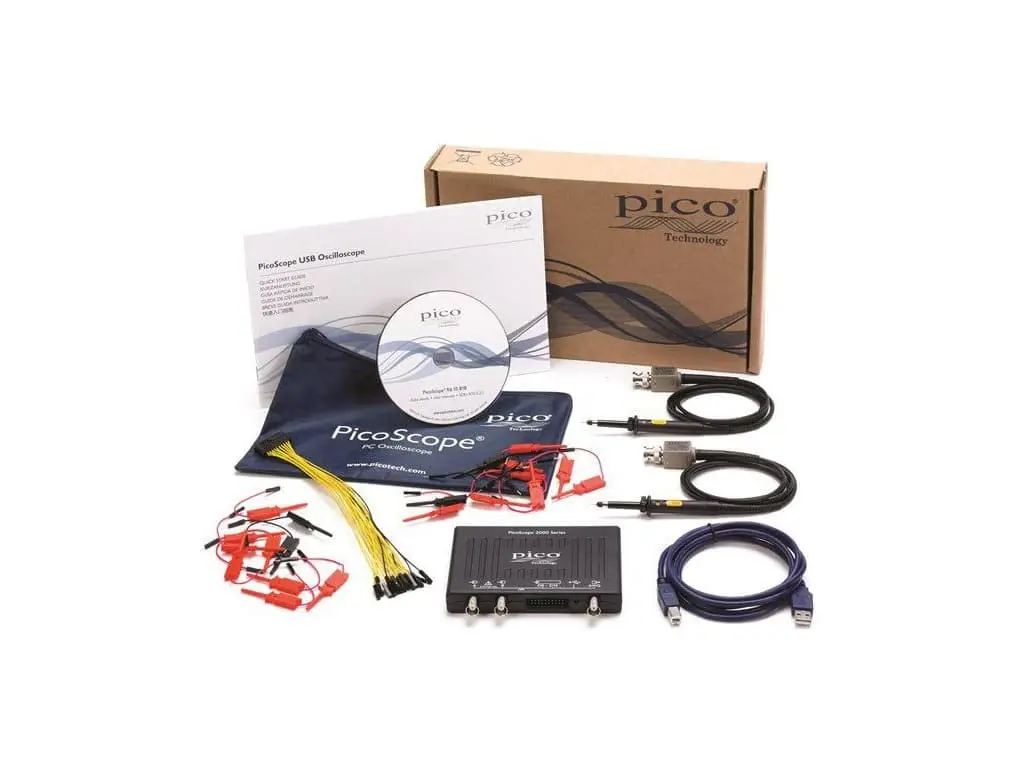 PICOSCOPE 2206B MSO USB Oscilloscope, Digital Triggering, PicoScope 2200B Series, 2 Analogue, 16 Digital, 50 MHz
PICOSCOPE 2206B MSO USB Oscilloscope, Digital Triggering, PicoScope 2200B Series, 2 Analogue, 16 Digital, 50 MHz