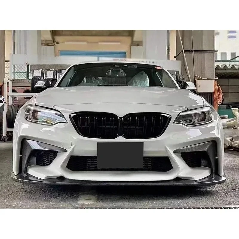 For BMW F87 M2 Coupe Dry Carbon Fibre 2 Series 2016-2019 Front Bumper Fog Splitters Apron Flaps Body kit Air Vent spoiler
For BMW F87 M2 Coupe Dry Carbon Fibre 2 Series 2016-2019 Front Bumper Fog Splitters Apron Flaps Body kit Air Vent spoiler