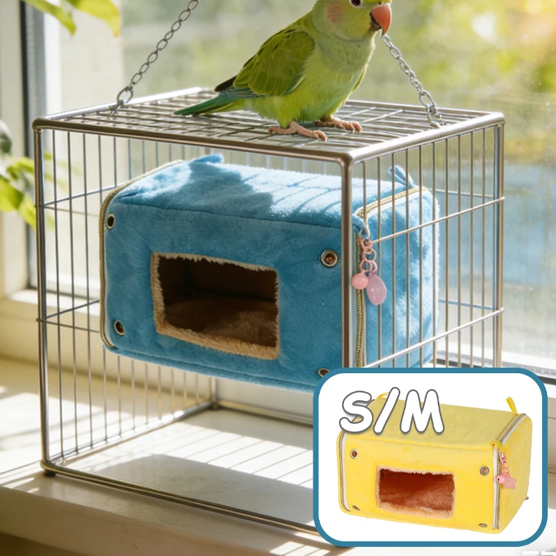S/M Plush Warm Bird Hanging Nest Hammock Cave Removable Zipper Cover Sturdy Metal Hook for Parrot Guinea Pig Hamster Winter
S/M Plush Warm Bird Hanging Nest Hammock Cave Removable Zipper Cover Sturdy Metal Hook for Parrot Guinea Pig Hamster Winter