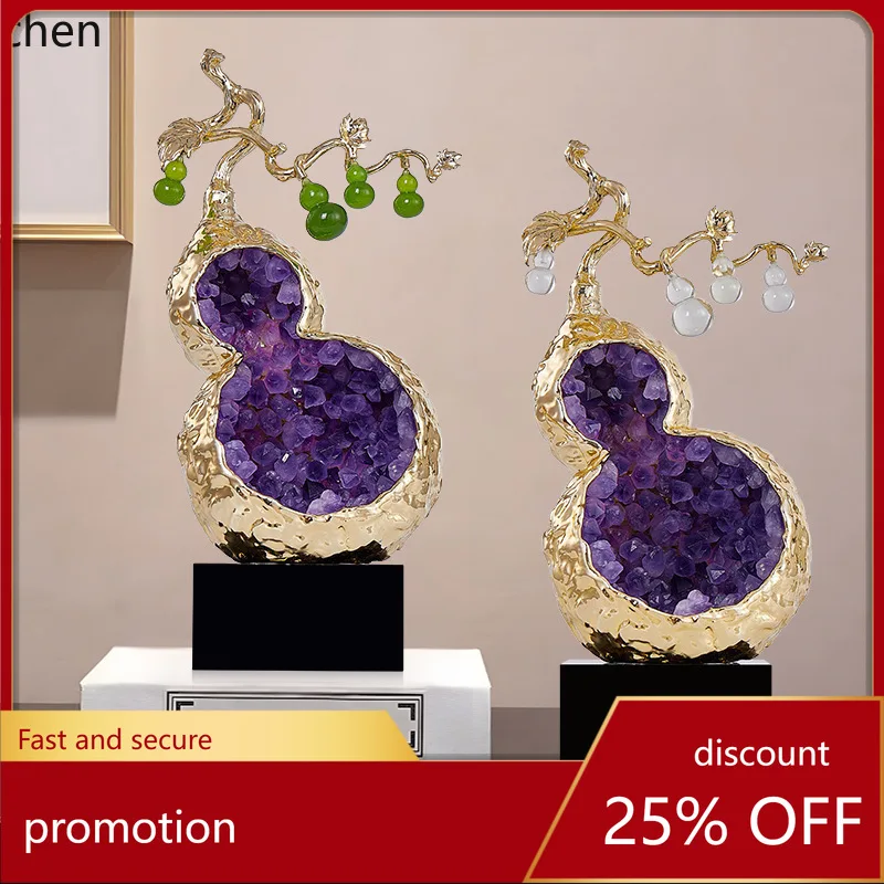 HT Housewarming New Home Amethyst Gourd Ornament High-end Living Room TV Cabinet Entrance Tabletop Decoration
HT Housewarming New Home Amethyst Gourd Ornament High-end Living Room TV Cabinet Entrance Tabletop Decoration