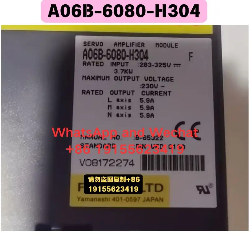 Used OEM disassembled parts A06B-6080-H304 Driver Functional test OK Quick delivery
Used OEM disassembled parts A06B-6080-H304 Driver Functional test OK Quick delivery