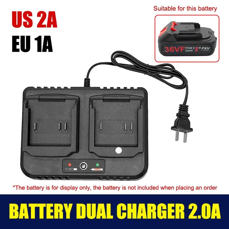 1Pcs EU/US Plug Dual-Ports Li-ion Battery Charger For 18V Lithium Battery BL1830 One To Two Charging Dock With Light 1A/2A
1Pcs EU/US Plug Dual-Ports Li-ion Battery Charger For 18V Lithium Battery BL1830 One To Two Charging Dock With Light 1A/2A