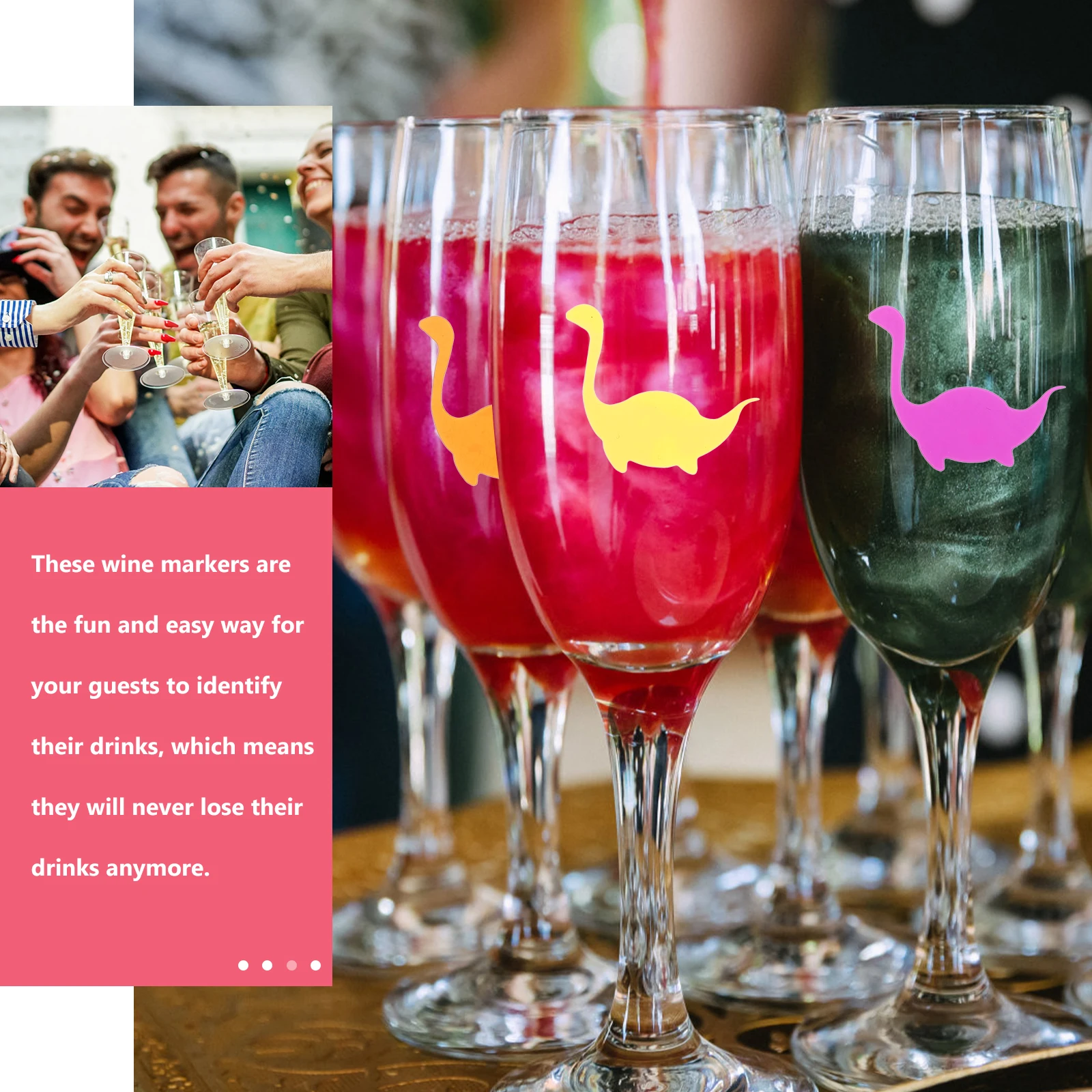 12pcs Glass Marker Silicone Barware Charm Wedding Decor Cups Identifier Silica Gel Goblet Reusable Party Drink Tags
12pcs Glass Marker Silicone Barware Charm Wedding Decor Cups Identifier Silica Gel Goblet Reusable Party Drink Tags