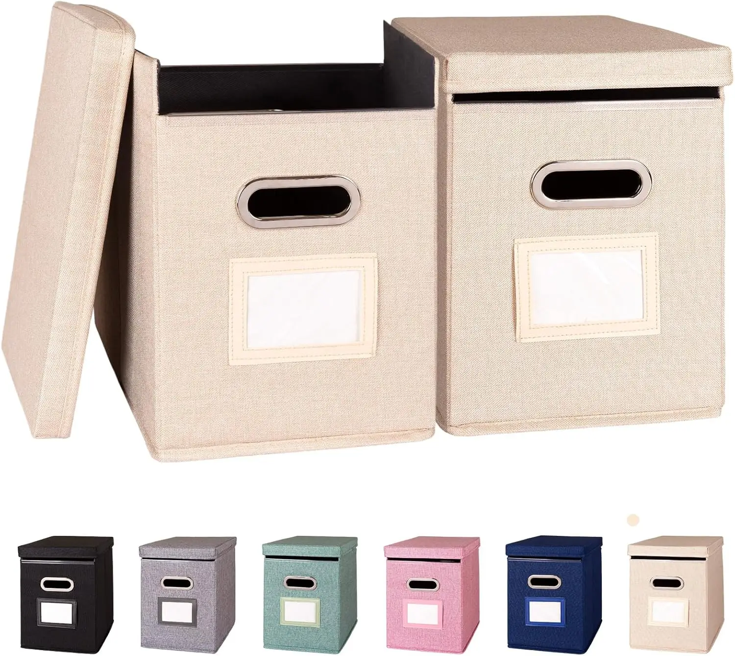 2 Pack Hanging File Folders Organizer with Lid, Letter Size Fabric File Storage Box Collapsible, Portable Office Document Hol
2 Pack Hanging File Folders Organizer with Lid, Letter Size Fabric File Storage Box Collapsible, Portable Office Document Hol