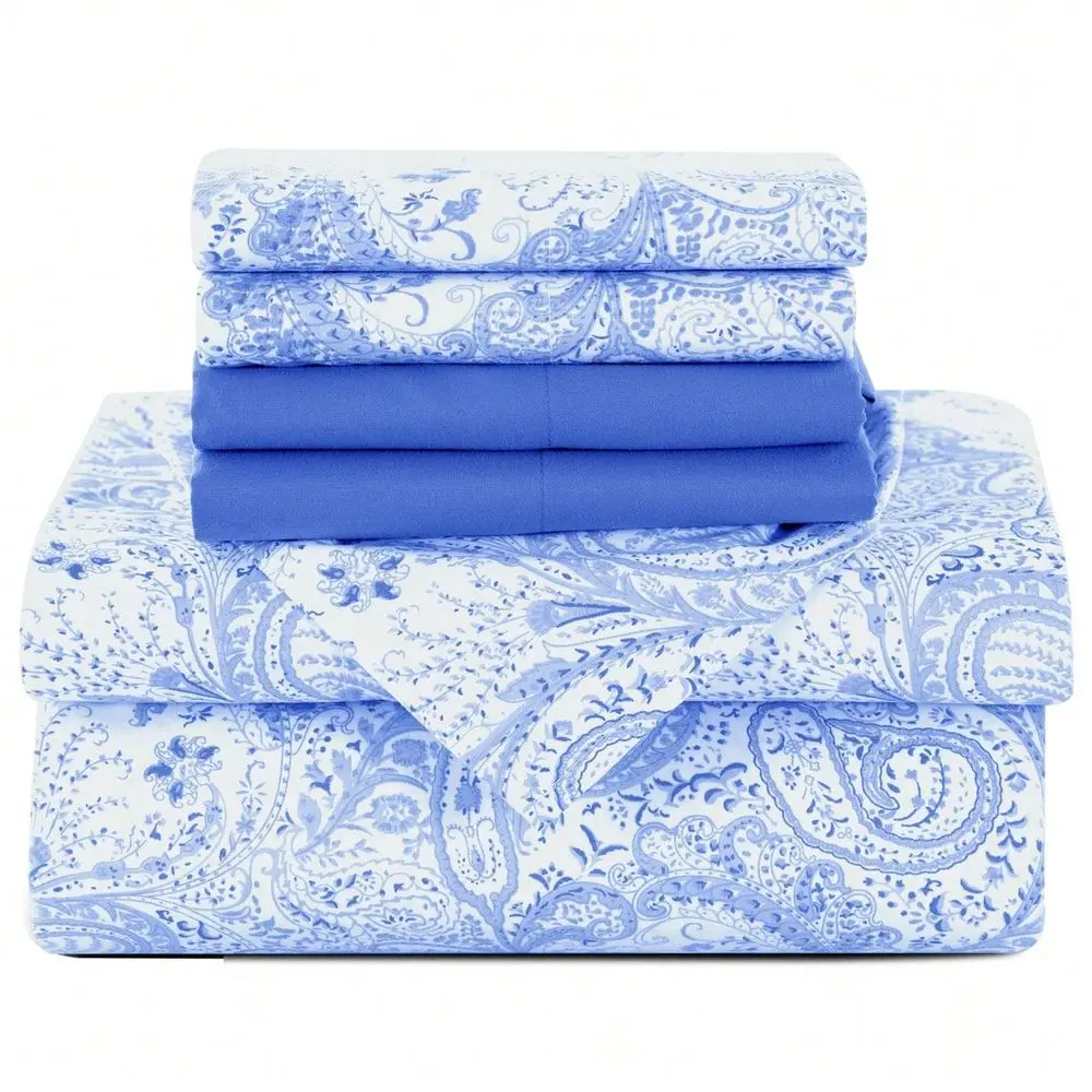 Decor 6Piece Paisley Bed Sheets High GSM Brushed Microfiber Sheets Elevate Your Sleep Experience With 16InchDeep Pocket Bedding
Decor 6Piece Paisley Bed Sheets High GSM Brushed Microfiber Sheets Elevate Your Sleep Experience With 16InchDeep Pocket Bedding