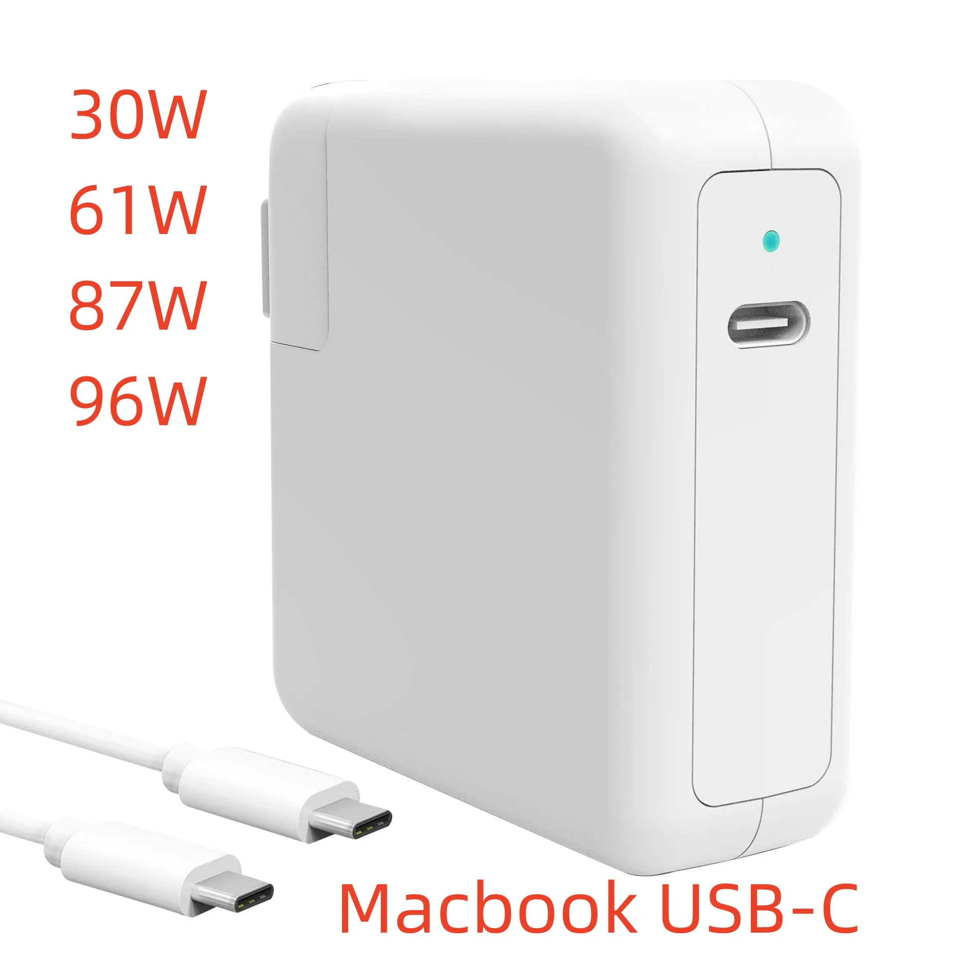 30W 61W 87W EU USB-C Laptop Power Adapter Type-C PD Charger For Latest Macbook Pro A1706 1708 A1932 A1990 A1707 for iPad Pro
30W 61W 87W EU USB-C Laptop Power Adapter Type-C PD Charger For Latest Macbook Pro A1706 1708 A1932 A1990 A1707 for iPad Pro