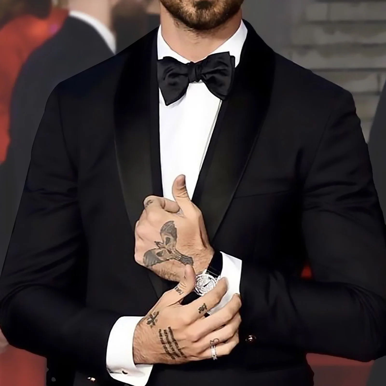 Black Shawl Lapel Suits for Men Slim Fit Wedding Ceremony Solid Tuxedo Man Suit Trajes Para Hombre Ternos Custom Made Men Suits
Black Shawl Lapel Suits for Men Slim Fit Wedding Ceremony Solid Tuxedo Man Suit Trajes Para Hombre Ternos Custom Made Men Suits