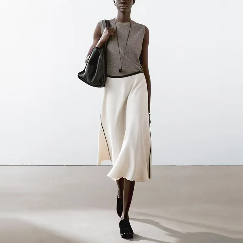 Spring 2025 Women's Sle Loose Linen Skirt Ele Drifting f-length Polyester Fiber 00% New Arrival Z Brand
Spring 2025 Women's Sle Loose Linen Skirt Ele Drifting f-length Polyester Fiber 00% New Arrival Z Brand