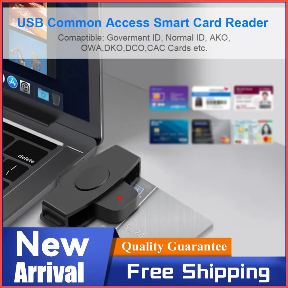 1-10Pcs Type-C CAC Smart Card Reader Portable SIM IC Card Reader Bank Tax Declaration Accessories Support for Windows for OS
1-10Pcs Type-C CAC Smart Card Reader Portable SIM IC Card Reader Bank Tax Declaration Accessories Support for Windows for OS