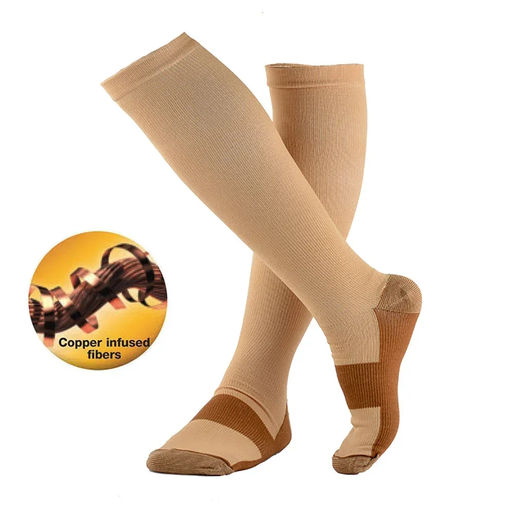 Медные компрессионные носки для мужчин и женщин, лучшие чулки до колена для бега, пешего туризма, езды на велосипеде, 20-30 мм рт. ст., (3 пары) 
Медные компрессионные носки для мужчин и женщин, лучшие чулки до колена для бега, пешего туризма, езды на велосипеде, 20-30 мм рт. ст., (3 пары)