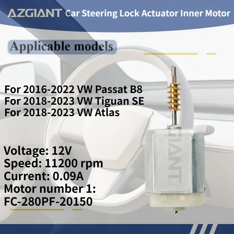 Для VW Passat B8 2016-2022 AZGIANT: Привод блокировки рулевого колеса, внутренний мотор, 12В постоянного тока. Абсолютно новые высококачественные запчасти.
Для VW Passat B8 2016-2022 AZGIANT: Привод блокировки рулевого колеса, внутренний мотор, 12В постоянного тока. Абсолютно новые высококачественные запчасти.