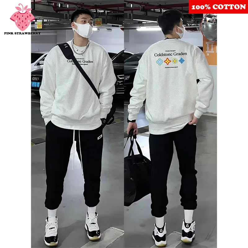 White Gray Pullover Round neck Hoodie Sweatshirt Men Autumn Winter 2025 New Oversize Loose Long sleeve Y2K Top Men Warm clothing
White Gray Pullover Round neck Hoodie Sweatshirt Men Autumn Winter 2025 New Oversize Loose Long sleeve Y2K Top Men Warm clothing