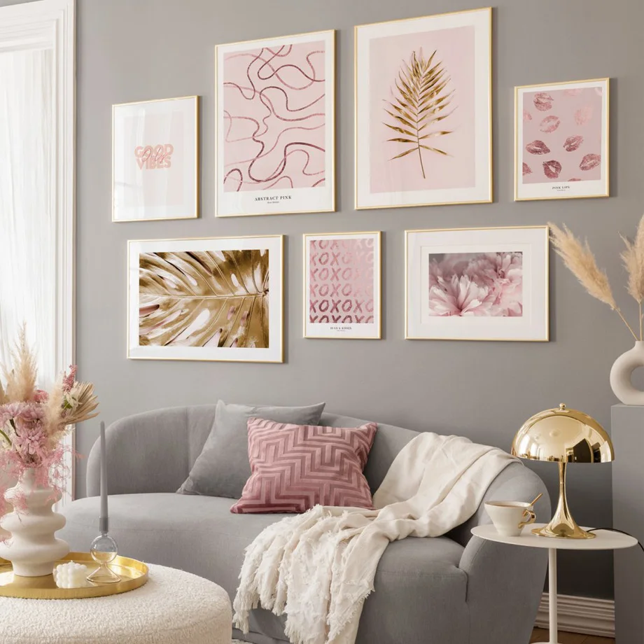 Flower Lip Print Golden Monstera Leaves Wall Art Canvas Painting Nordic Posters And Prints Wall Pictures Living Room Home Decor
Flower Lip Print Golden Monstera Leaves Wall Art Canvas Painting Nordic Posters And Prints Wall Pictures Living Room Home Decor