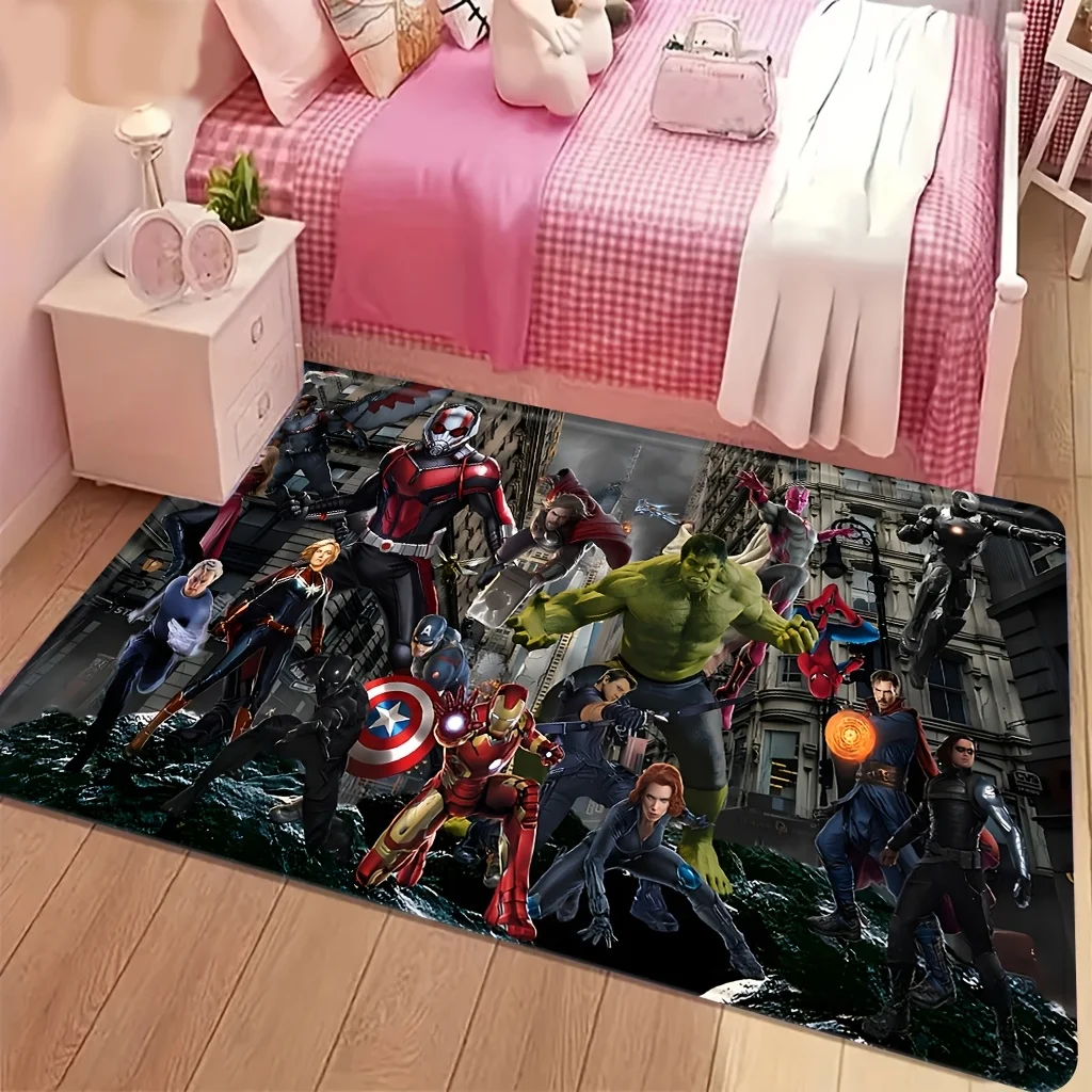 Фланелевый коврик для прихожей Marvel — коврик с изображением Человека-паука, Халка, Железного человека, Капитана Америки и других супергероев.
Фланелевый коврик для прихожей Marvel — коврик с изображением Человека-паука, Халка, Железного человека, Капитана Америки и других супергероев.