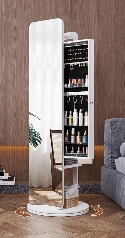 Solid wood dressing mirror, rotating mirror, full body , floor mounted , makeup cabinet, hanging hanger, integrated
Solid wood dressing mirror, rotating mirror, full body , floor mounted , makeup cabinet, hanging hanger, integrated