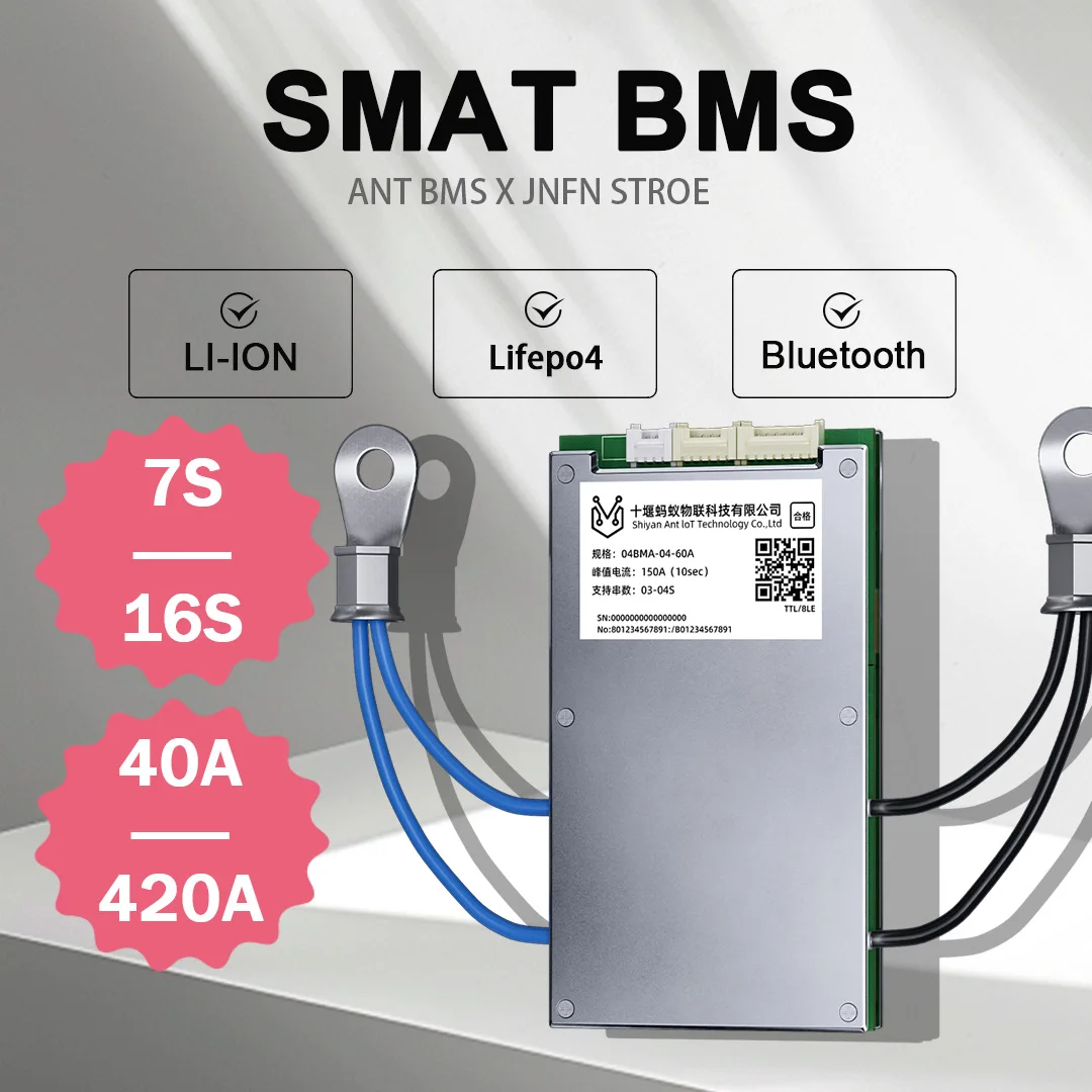 JNFN ANT Smart BMS 4S LifePo4 аккумулятор 3S 12 В 60A 110A 130A 400A литий-ионная плата защиты LTO BMS для электрического велосипеда электромотоцикл Электросамокат
JNFN ANT Smart BMS 4S LifePo4 аккумулятор 3S 12 В 60A 110A 130A 400A литий-ионная плата защиты LTO BMS для электрического велосипеда электромотоцикл Электросамокат