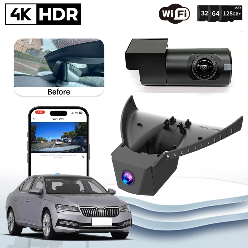 Plug and play Night Vision Dash Cam Dual Lens UHD 4K Car DVR Camera Recorder For Skoda Superb TSI280 TSI380 TSI330 DSG 2018 2019
Plug and play Night Vision Dash Cam Dual Lens UHD 4K Car DVR Camera Recorder For Skoda Superb TSI280 TSI380 TSI330 DSG 2018 2019