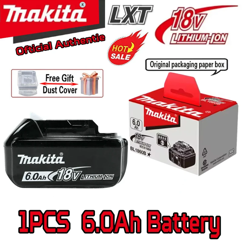 Original Makita 6Ah/5Ah/2Ah, for Makita 18V Battery BL1830B BL1850B BL1850 BL1840 BL1860 BL1815 Replacement Lithium Battery
Original Makita 6Ah/5Ah/2Ah, for Makita 18V Battery BL1830B BL1850B BL1850 BL1840 BL1860 BL1815 Replacement Lithium Battery