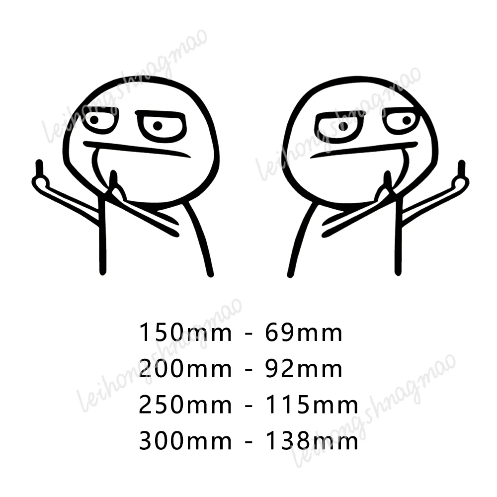 2PCS Car Stickers Middle Finger Funny JDM Suitable for Bumpers Motorcycle HelmetsWindshield Notebook
2PCS Car Stickers Middle Finger Funny JDM Suitable for Bumpers Motorcycle HelmetsWindshield Notebook
