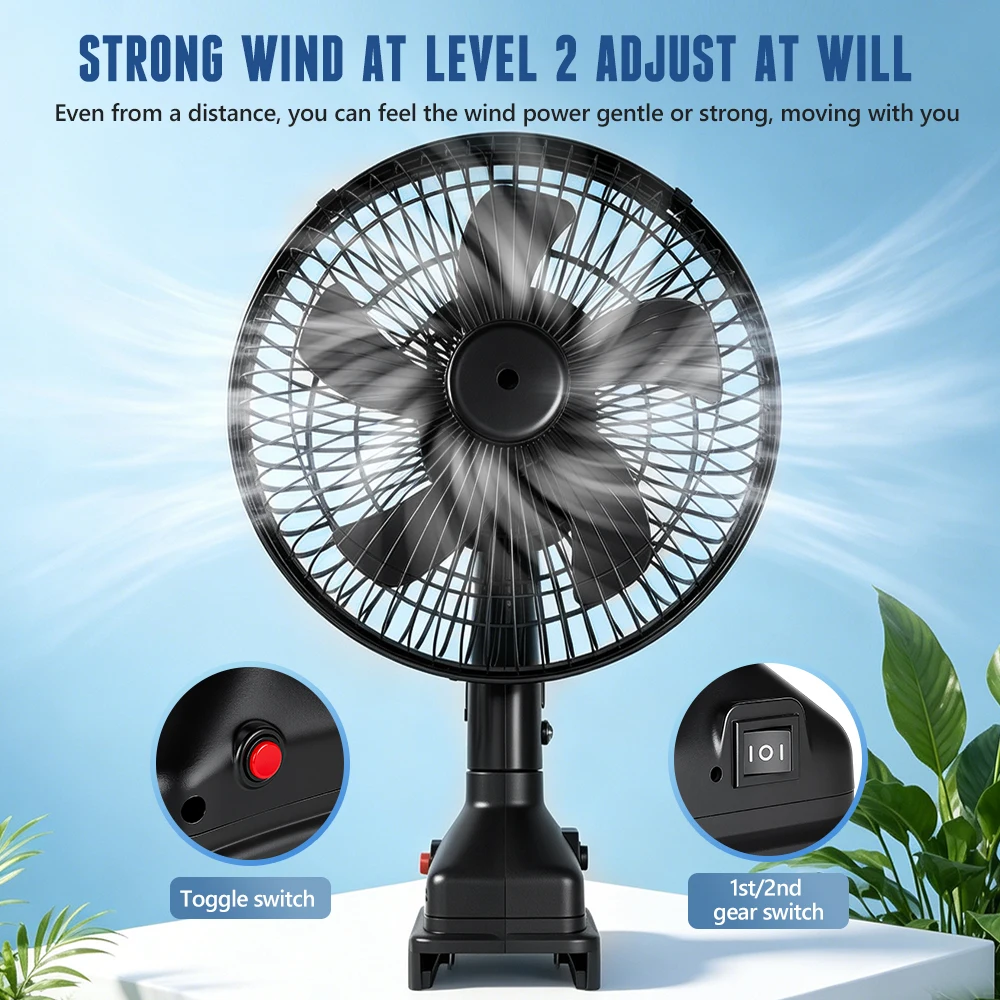Camping Fan 8 Inches Wireless Outdoor Fishing Desktop Portable Metal Fan Strong Wind Fan Fit Makita 20V Battery Fulguris
Camping Fan 8 Inches Wireless Outdoor Fishing Desktop Portable Metal Fan Strong Wind Fan Fit Makita 20V Battery Fulguris