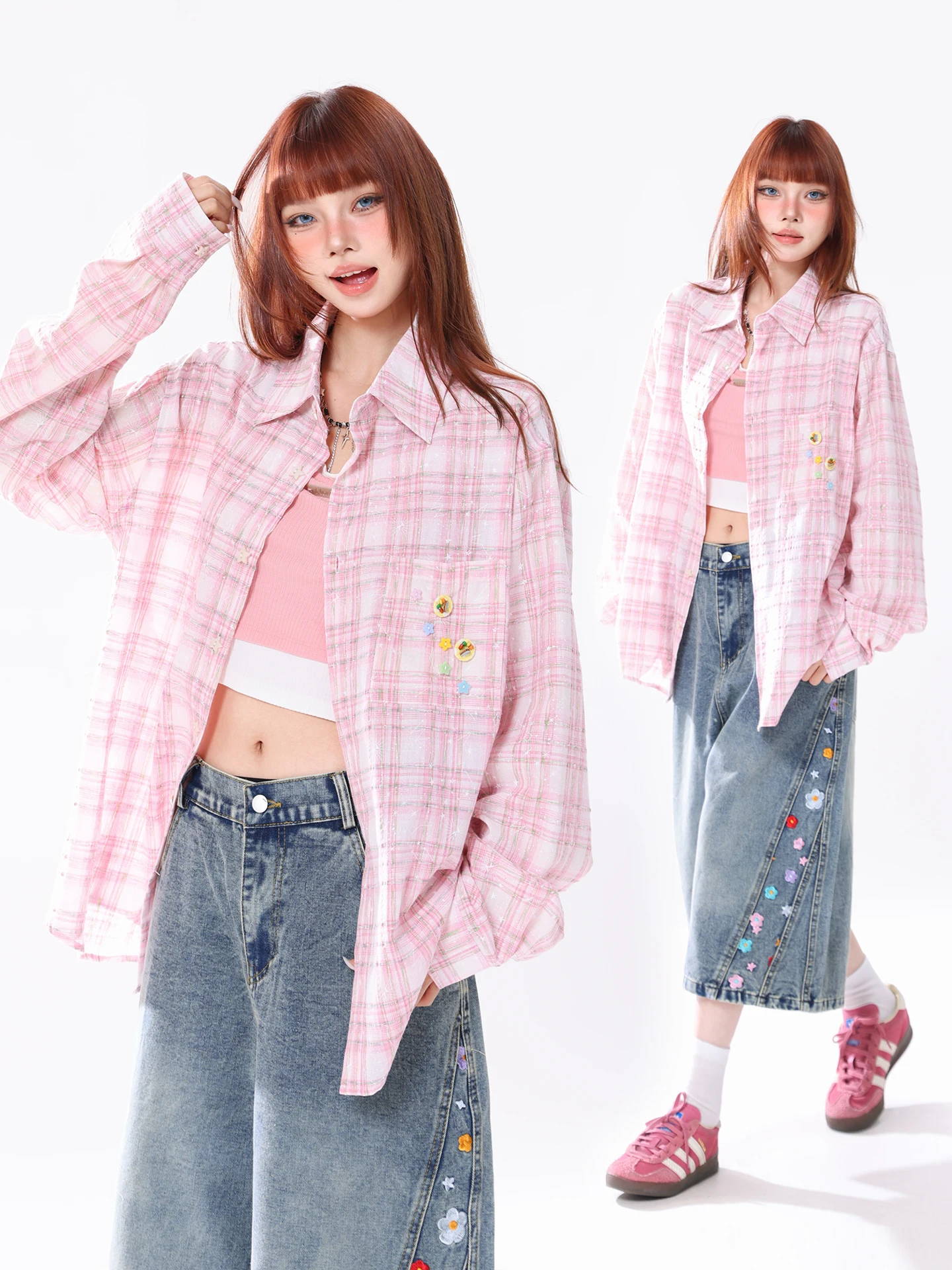 AONW American Retro Long Sleeve Shirt Women Loose Texture Plaid Shirt Spring Summer New Style Casual Comfortable Breathable C...
AONW American Retro Long Sleeve Shirt Women Loose Texture Plaid Shirt Spring Summer New Style Casual Comfortable Breathable C...