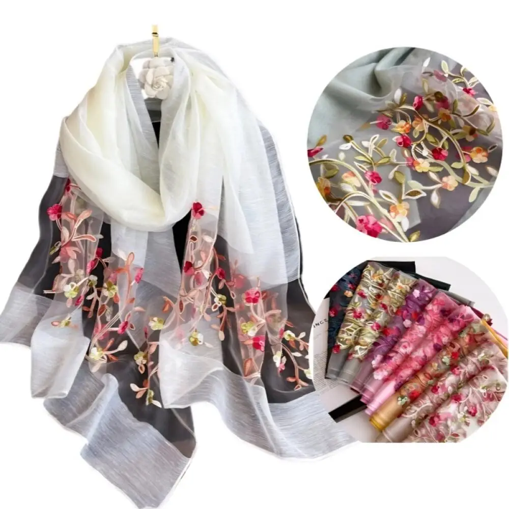 Spring Summer Floral Printed Silk Scarf Shawl, Long Sunscreen Wrap for Women Beach Wear Fashion Hijab Accessories
Spring Summer Floral Printed Silk Scarf Shawl, Long Sunscreen Wrap for Women Beach Wear Fashion Hijab Accessories