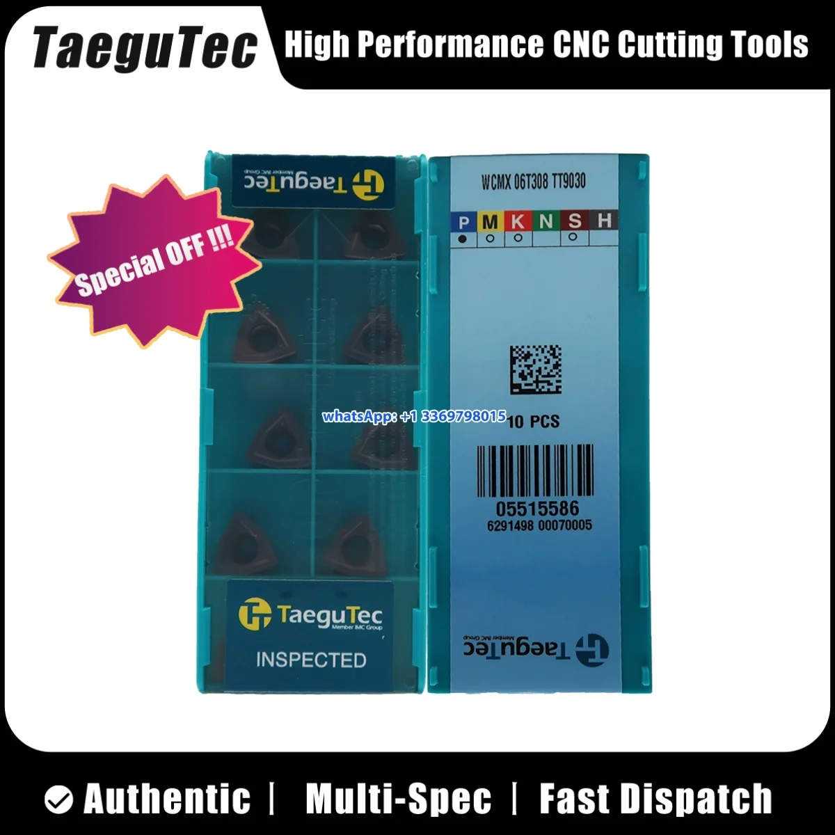 TaeguTec Original WCGX0302 04 040204 050308 06T308 080408 WCMX0503 08 080412 -S TT9030 TT6030 TT7220 U-Drill Insert 10PCS
TaeguTec Original WCGX0302 04 040204 050308 06T308 080408 WCMX0503 08 080412 -S TT9030 TT6030 TT7220 U-Drill Insert 10PCS