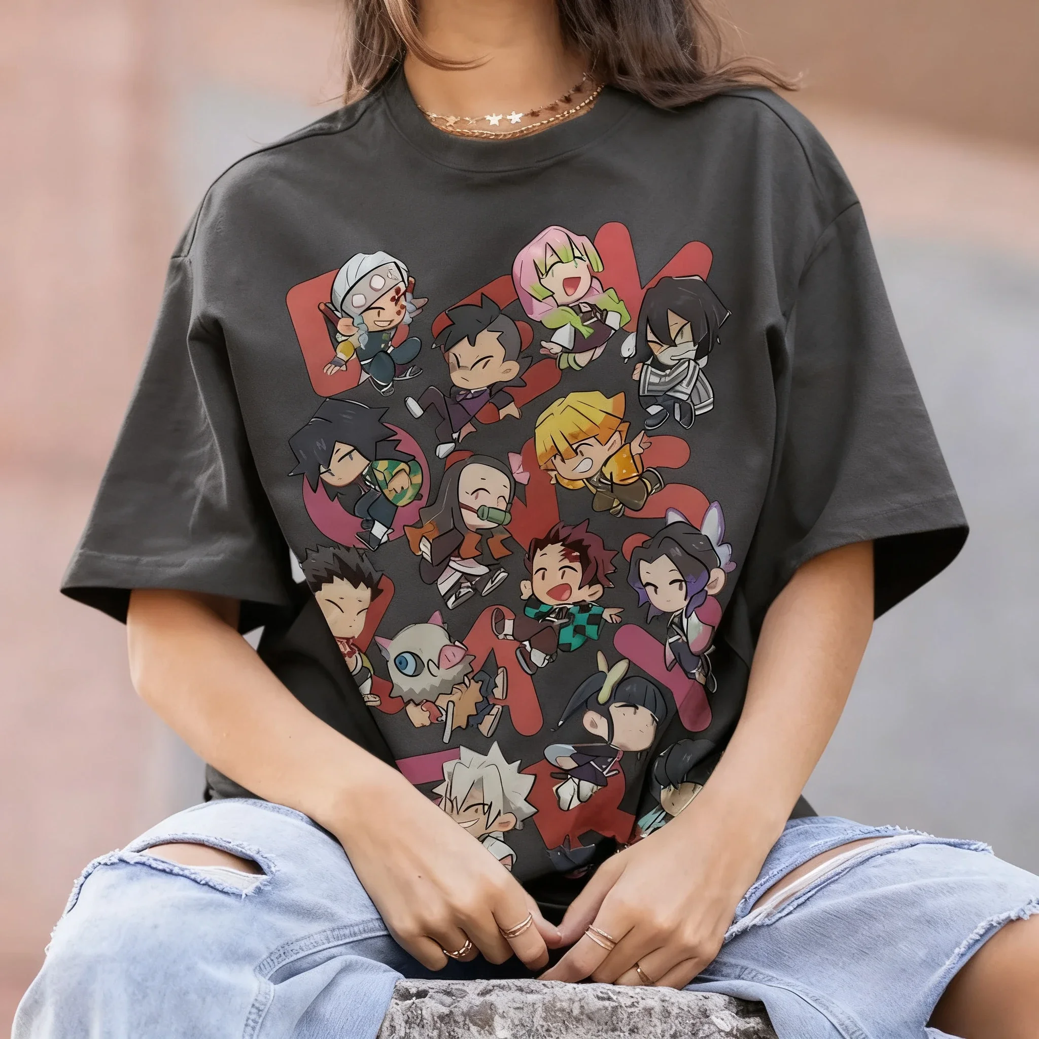 Хлопковая футболка с аниме Demon Slayer, 2026, Harajuku, летняя новая женская уличная футболка в стиле хип-хоп, свободный повседневный топ с короткими рукавами для родителей и детей
Хлопковая футболка с аниме Demon Slayer, 2026, Harajuku, летняя новая женская уличная футболка в стиле хип-хоп, свободный повседневный топ с короткими рукавами для родителей и детей