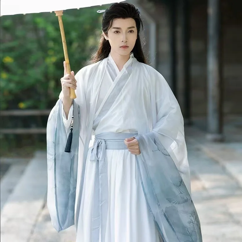 Ancient Chinese Fairy Hanfu Dress Men Women Light Color Printing Immortal Clothing Vintage Halloween Carnival Cosplay Costume
Ancient Chinese Fairy Hanfu Dress Men Women Light Color Printing Immortal Clothing Vintage Halloween Carnival Cosplay Costume