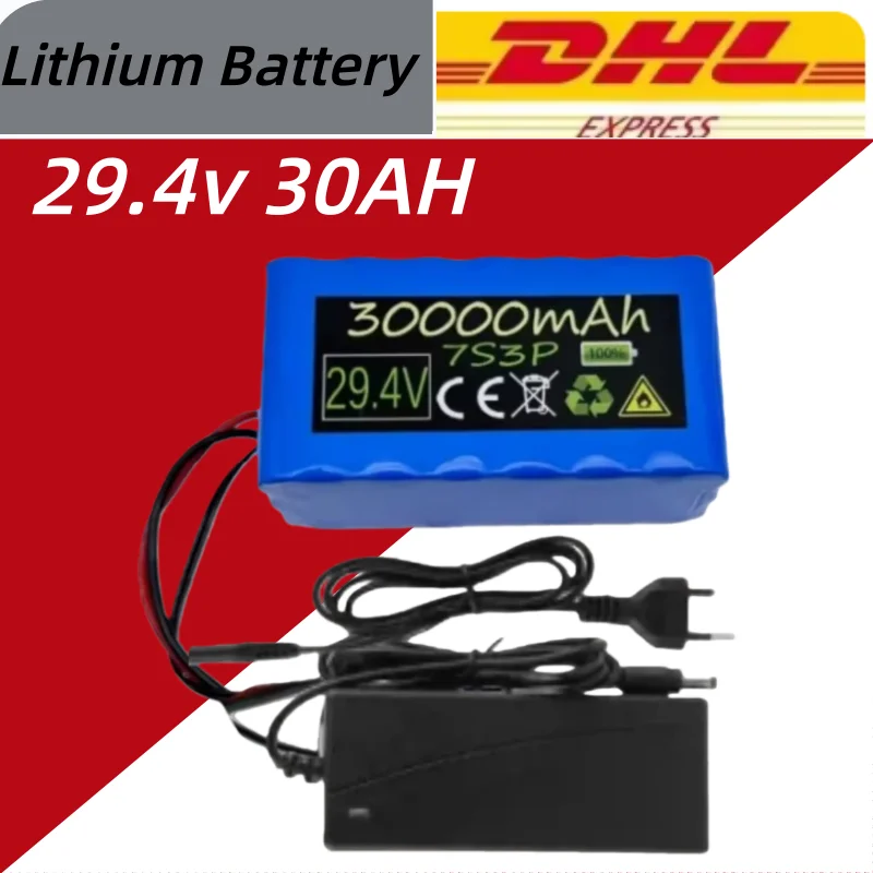 24V 30000mAh Rechargeable Batteries 29.4V Lithium Battery Battery 7S3P li ion Battery Pack
24V 30000mAh Rechargeable Batteries 29.4V Lithium Battery Battery 7S3P li ion Battery Pack