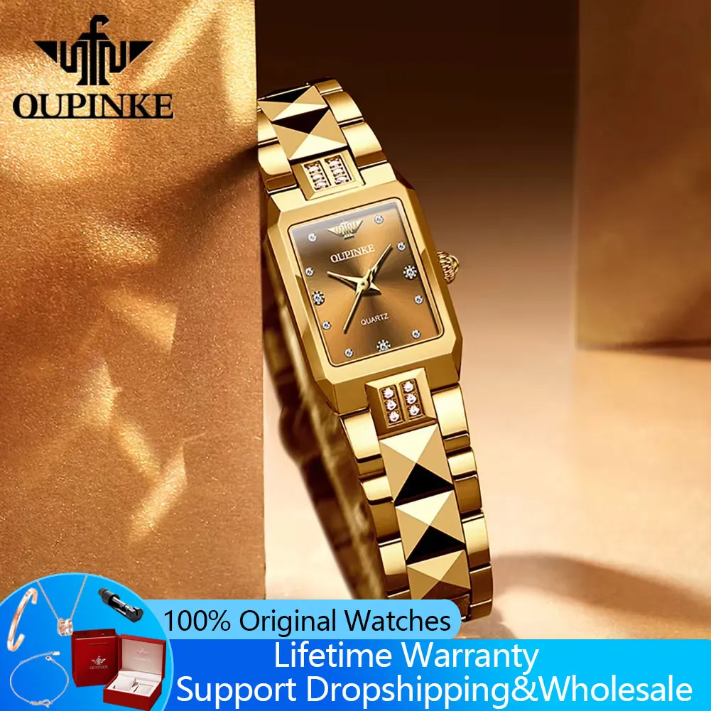OUPINKE 3246 Tungsten Steel Woman Watch Original Swiss Quartz Movement 5Bar Waterproof Luxury Elegant Ladies Dress Wrist Watches
OUPINKE 3246 Tungsten Steel Woman Watch Original Swiss Quartz Movement 5Bar Waterproof Luxury Elegant Ladies Dress Wrist Watches