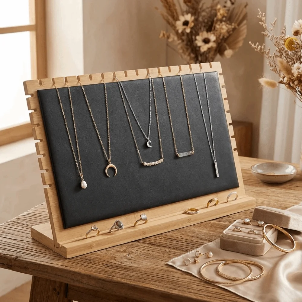 Multi-Functional Jewelry Display Stand Portable Exquisite Necklace Hanging Rack Creative Earrings Storage Jewelry Display Frame
Multi-Functional Jewelry Display Stand Portable Exquisite Necklace Hanging Rack Creative Earrings Storage Jewelry Display Frame