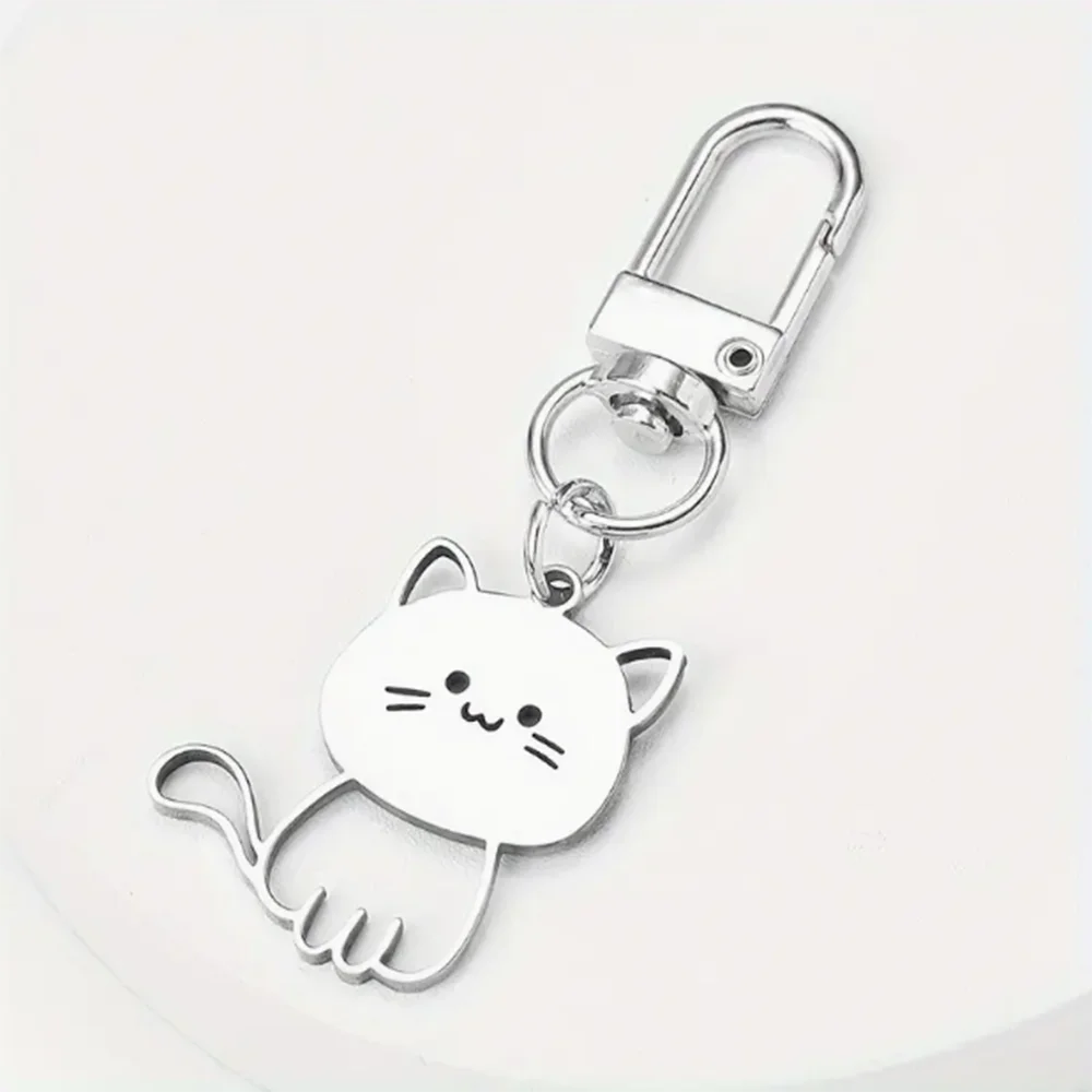 1 Piece Cute Stainless Steel Kitten Keychain Cat Smile Design Cartoon Animal Charm for Daily Use and Traveling home decoration
1 Piece Cute Stainless Steel Kitten Keychain Cat Smile Design Cartoon Animal Charm for Daily Use and Traveling home decoration
