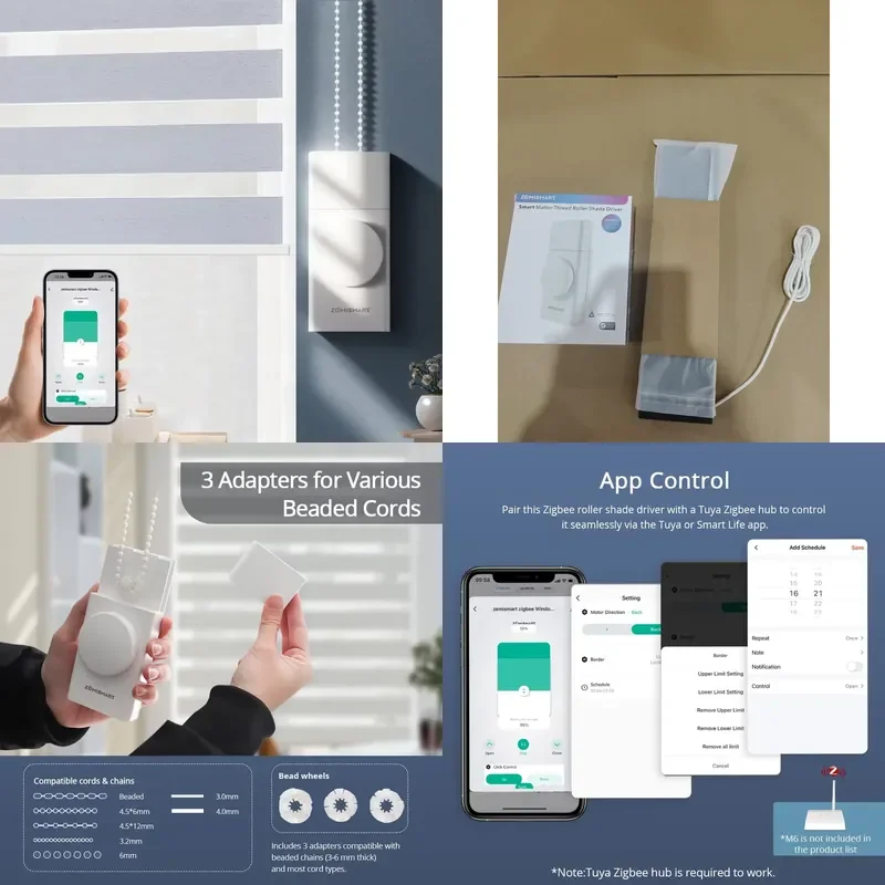 Zemismart Zigbee Rechargeable Roller Blind Motor Built-in Lithium Battery With Solar Panel Knob Control Alexa Google
Zemismart Zigbee Rechargeable Roller Blind Motor Built-in Lithium Battery With Solar Panel Knob Control Alexa Google