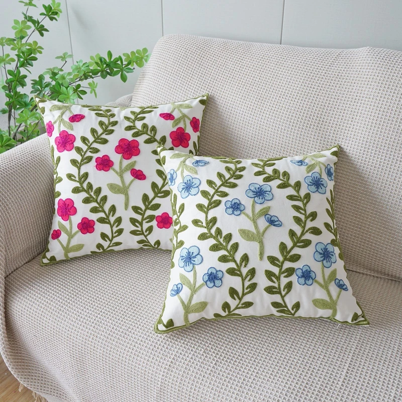 45X45CM Embroidered Throw Pillow Cover Flower Green Leaf Stamping Waist Cushion Cover Decor Home Decorative Pillowcase
45X45CM Embroidered Throw Pillow Cover Flower Green Leaf Stamping Waist Cushion Cover Decor Home Decorative Pillowcase