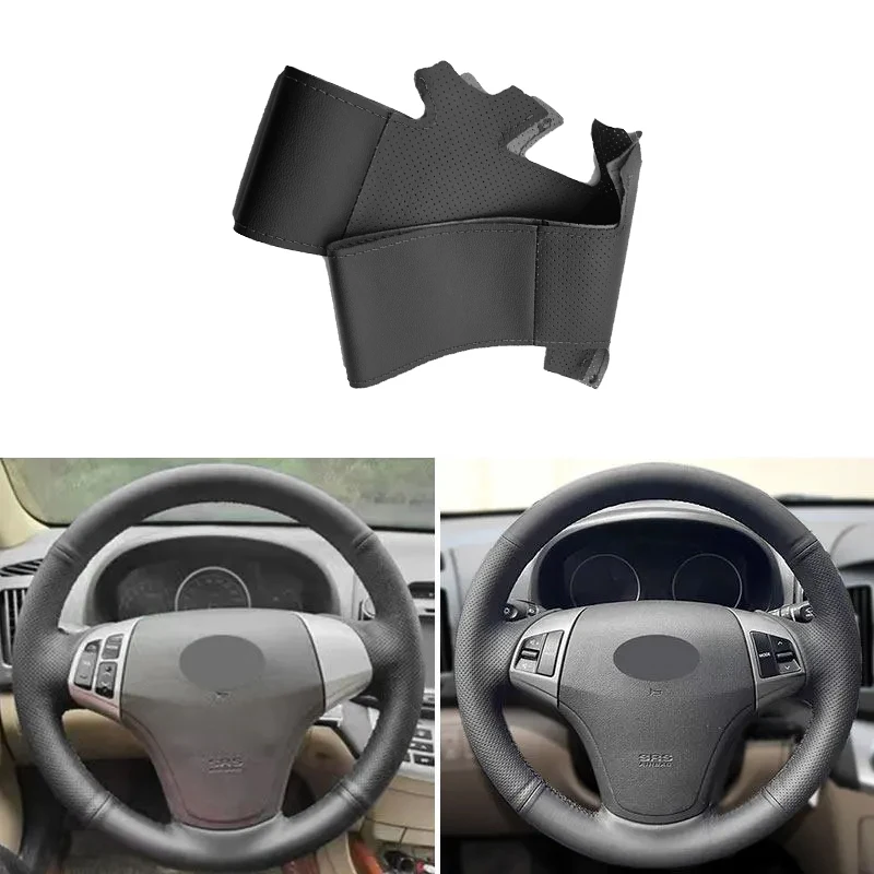 For Hyundai Elantra 2008 2009 2010 Hand Stitched Car Interior Steering Wheel Cover Perforated Microfiber Leather Trim Black
For Hyundai Elantra 2008 2009 2010 Hand Stitched Car Interior Steering Wheel Cover Perforated Microfiber Leather Trim Black