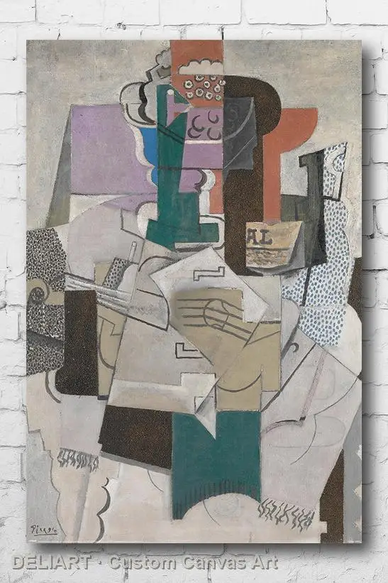 PICASSO - FRUIT DISH, BOTTLE & VIOLIN ART Canvas Poster Custom Size Available Room Decoration Home Decor Wall
PICASSO - FRUIT DISH, BOTTLE & VIOLIN ART Canvas Poster Custom Size Available Room Decoration Home Decor Wall