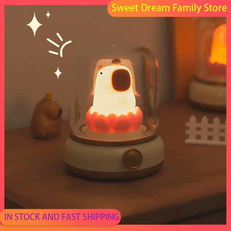 SDFC-Good Luck Lotus Capybara Lamp Creative Cartoon Capibala Night Light Girl Birthday Gift Night Light
SDFC-Good Luck Lotus Capybara Lamp Creative Cartoon Capibala Night Light Girl Birthday Gift Night Light