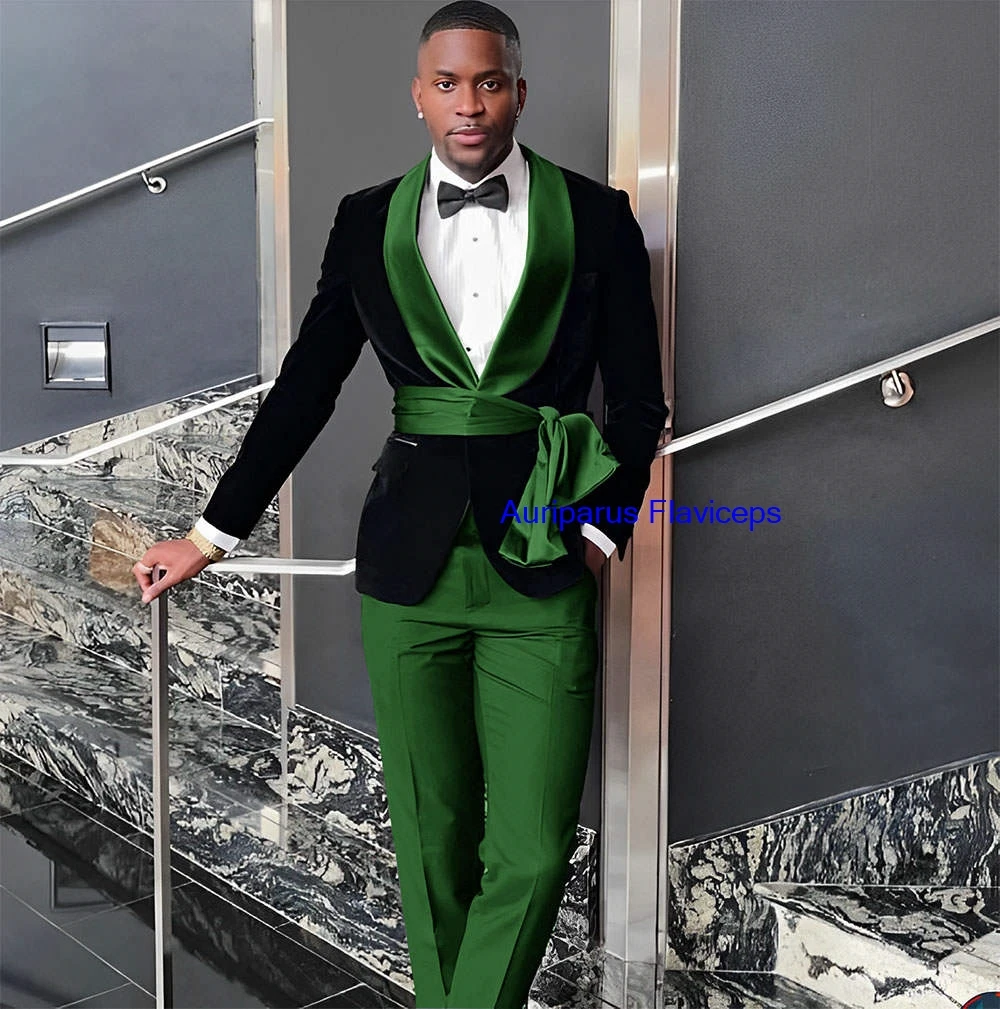 Men's Velvet Blazer Wedding Groom Tuxedo 2 Piece Jacket Pants Formal Party Dress Outfit Elegant Men's Suit
Men's Velvet Blazer Wedding Groom Tuxedo 2 Piece Jacket Pants Formal Party Dress Outfit Elegant Men's Suit