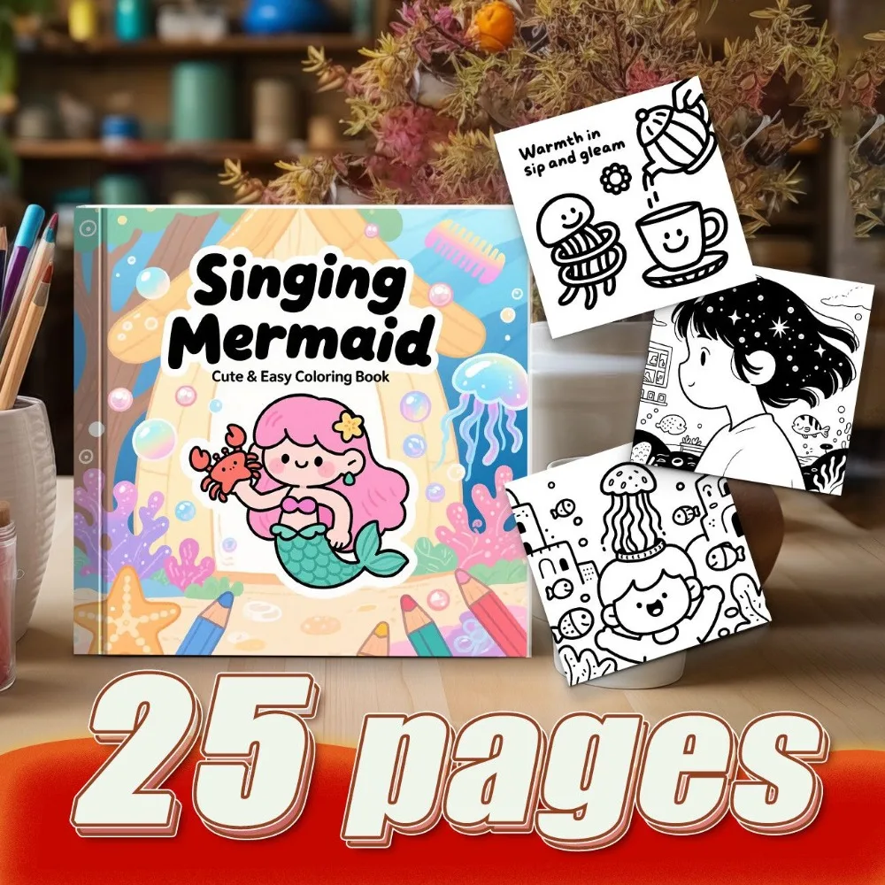 Mermaid Brushing Hair Coloring Book Early Education Cognition Parent Child Co Reading Unique Ocean Scenes Easy To Color
Mermaid Brushing Hair Coloring Book Early Education Cognition Parent Child Co Reading Unique Ocean Scenes Easy To Color